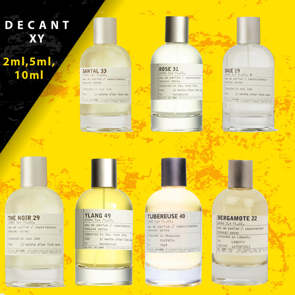 Decant Le Labo Collection / Koleksi Santal 33, Rose 31, Baie 19,The Noir dll - 2ml 5ml 10ml