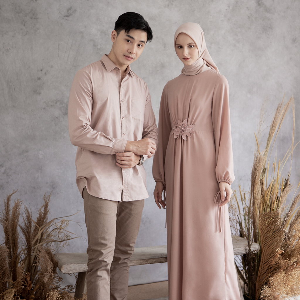 Adiyaksa by Aska Label - Kemeja pria lengan panjang katun atasan pria warna light yellow, beige, light pink, light blue, hitam black