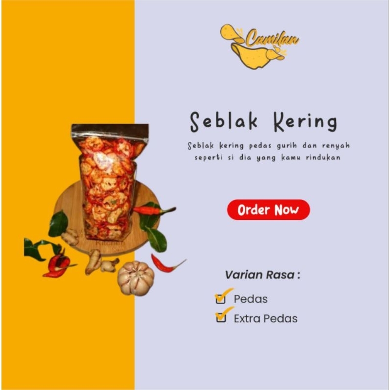 

KERIPIK SEBLAK KERING PEDAS GURIH | 70gr