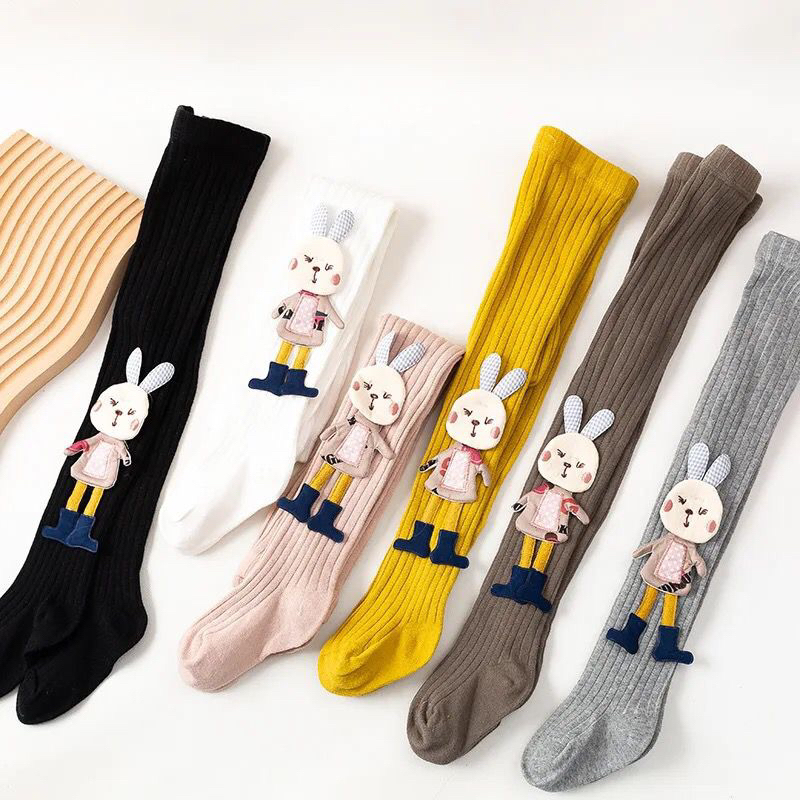 Yumna Baby Pants Big Rabbit Doll Legging Import Premium - Legging Anak Perempuan 3D - Celana Legging Anak Import Tebal Halus - Legging 3D Korean Style