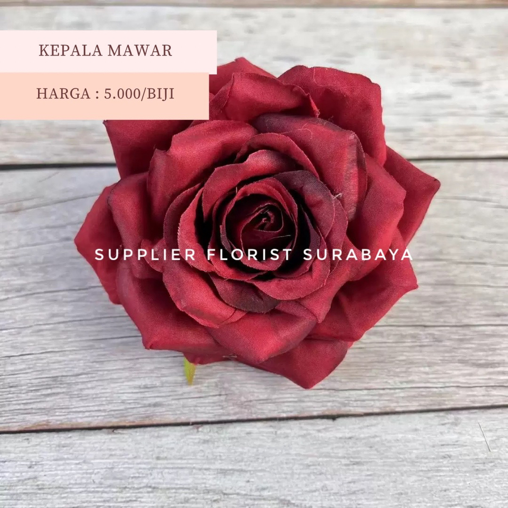 [HANYA KEPALA] KEPALA MAWAR PREMIUM MAWAR KERITING ARTIFICIAL ROSE FLOWER CRAFT ACCESORIS AKSESORIS BUNGA PALSU HIAS DIY FLOWER PREMIUM ROSE KOREAN STYLE