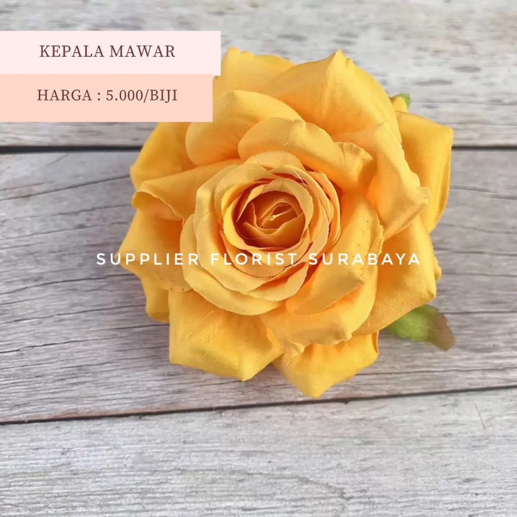 [HANYA KEPALA] KEPALA MAWAR PREMIUM MAWAR KERITING ARTIFICIAL ROSE FLOWER CRAFT ACCESORIS AKSESORIS BUNGA PALSU HIAS DIY FLOWER PREMIUM ROSE KOREAN STYLE