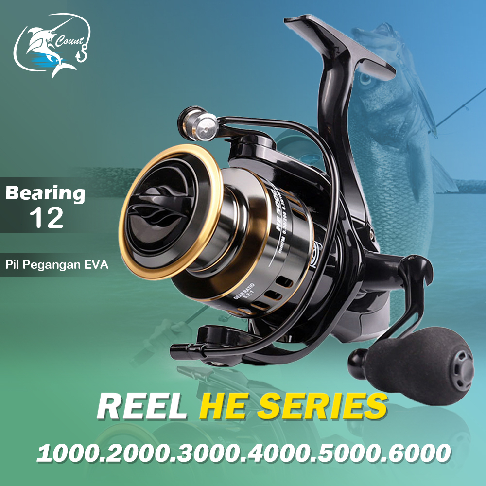 Fishing Reel 5.2:1 / Reel Spinning Murah Kuat Power / Gulungan Putar Mini / Gulungan Senar Pancing H
