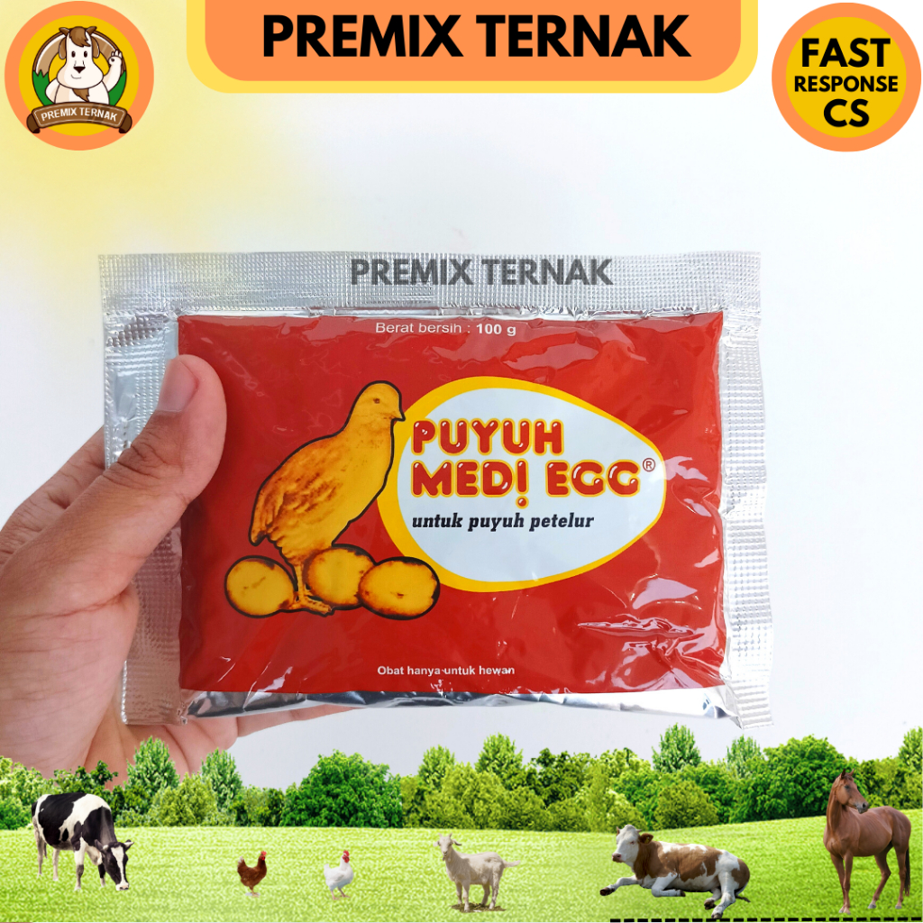 PUYUH MEDI EGG 100 gr - Vitamin Burung Puyuh Petelur - Pemacu Produksi Burung Puyuh Petelur