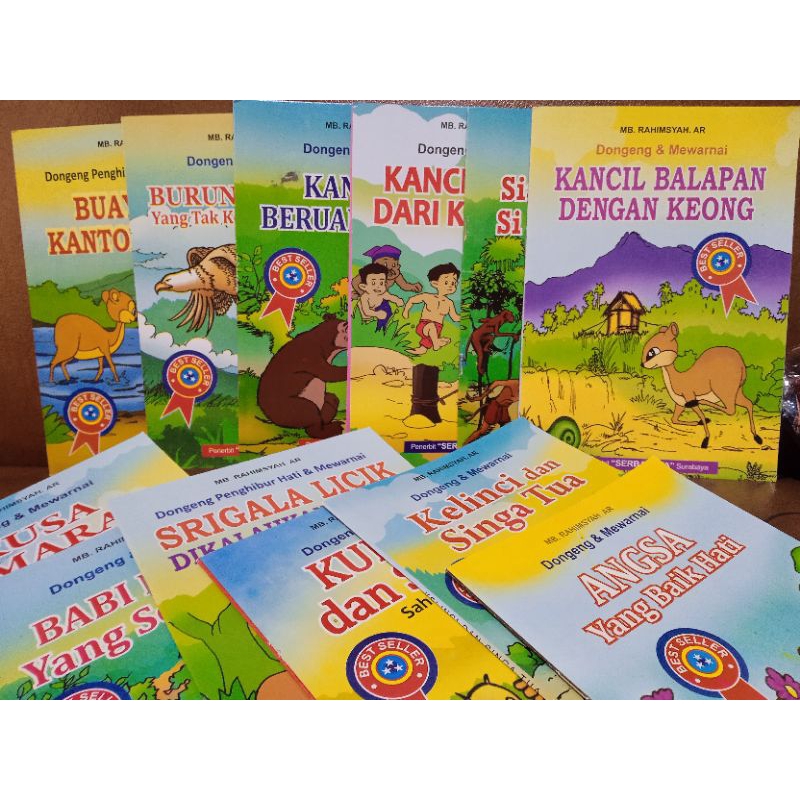 

Buku Dongeng & Mewarnai Fiksi Anak | Mini Diary | Belajar Membaca