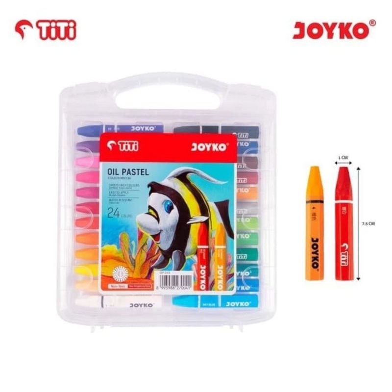 

Krayon Titi 24 Warna / Oil Pastel Crayon 24 Colour