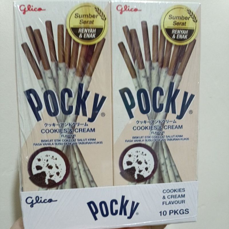 ECER!! GLICO POCKY biscuit Stik 21 Gr Rasa Chocolate, Strawberry, Cookies n Cream Oreo /YS.OLSHOP2020