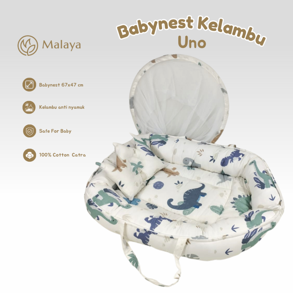 BABYNEST SET KELAMBU / KASUR BAYI KELAMBU / ALAS TIDUR BAYI SET / BABYNEST BOAT SET KATUN /  TEMPAT TIDUR BAYI KELAMBU / KASUR BAYI PREMIUM MALAYA BABY