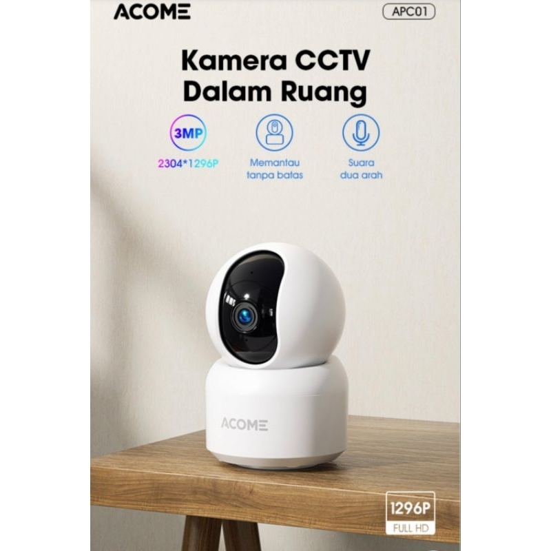 ACOME APC01 Smart Wifi PTZ 3MP Indoor Camera