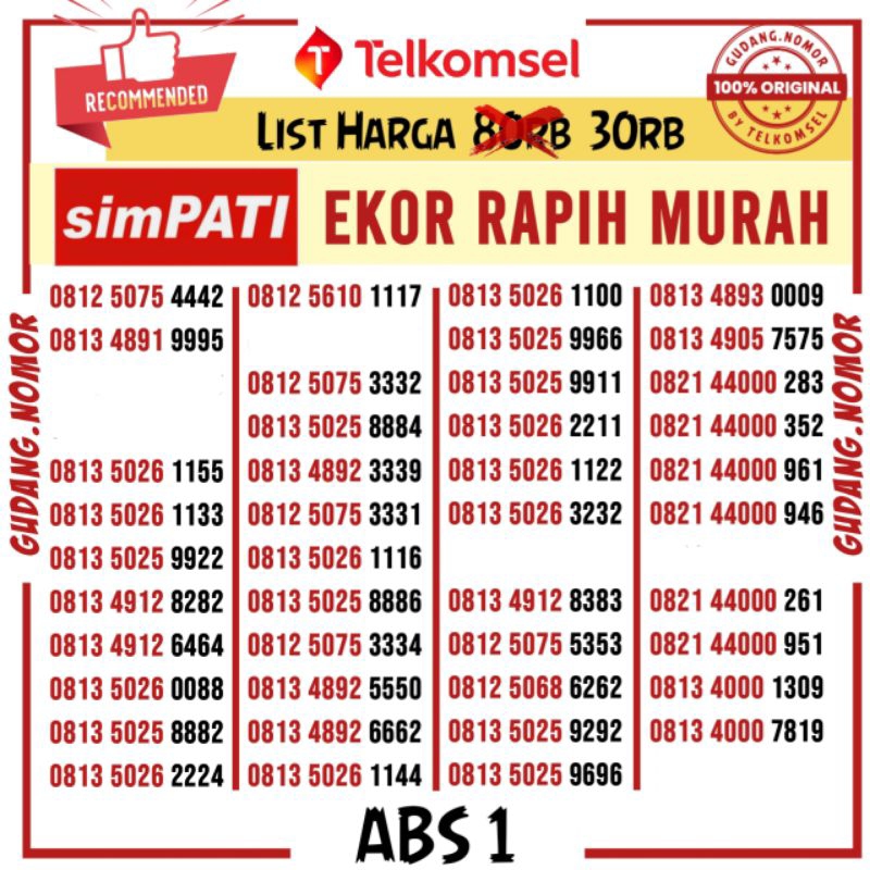 Nomor Cantik Telkomsel Simpati Tipe Sim Micro Nano Standar Nomor Cantik Simpati Nomer Cantik Telkomsel No Simpati Cantik Kartu Perdana Simpati Cantik