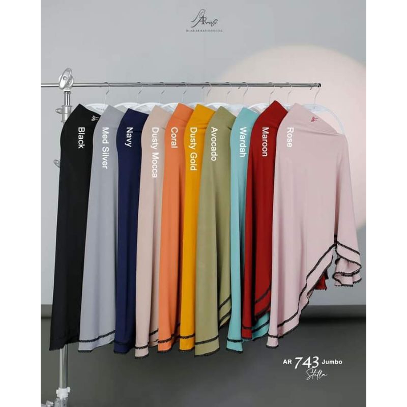 AR 743 √ Hijab Arrafi Jumbo • Jilbab Arrafi √ Bergo Arrafi