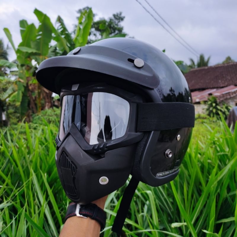 HELM BOGO DEWASA GOGLE MASK RETRO