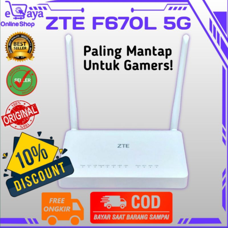 MODEM ONT ZTE F670L 5G DUALBAND DAN F609 VERSI 3