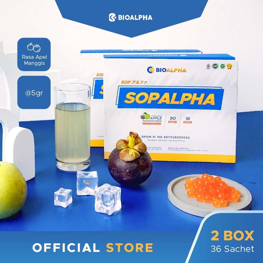 SOPALPHA Bioboost 2 box isi 36 saset. Bio boost sop alpha medan readystock COD