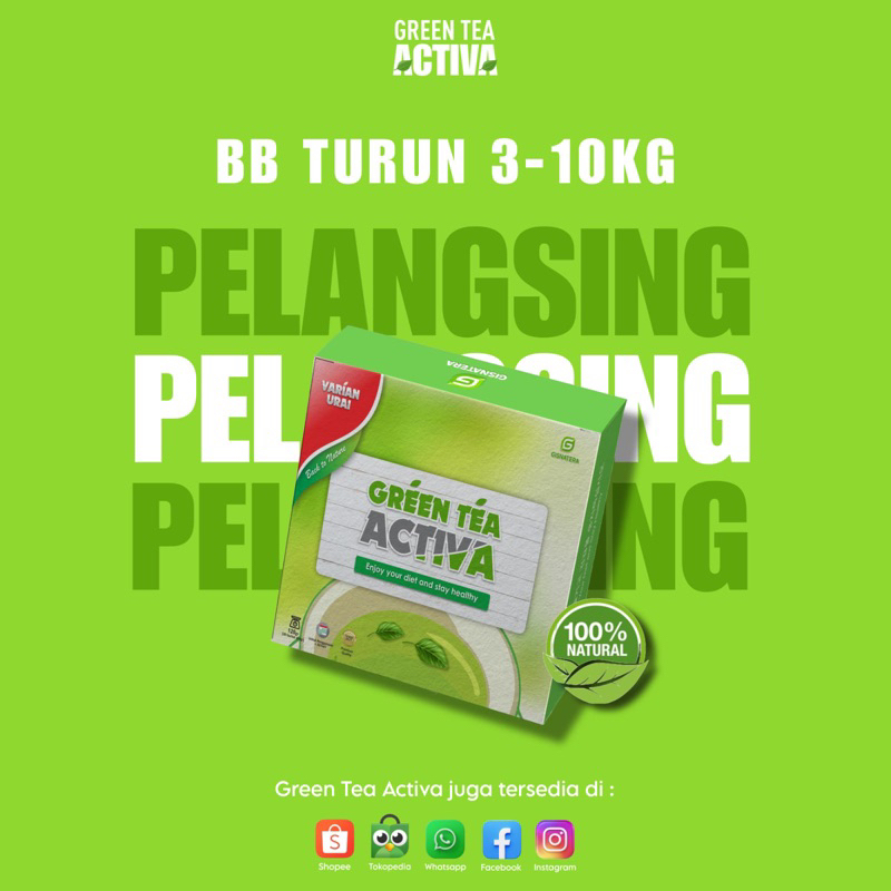 

(COD)TEH PELANGSING AMPUH URAI GREEN TEA ACTIVA KEMASAN BOX