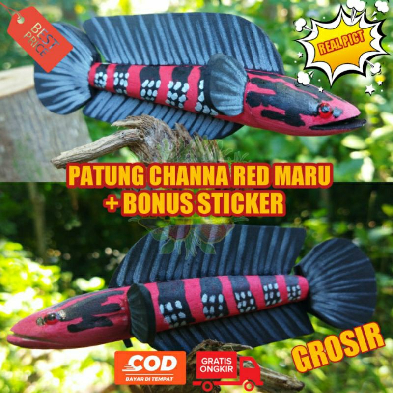 Patung Channa Red Maru + Bonus Sticker