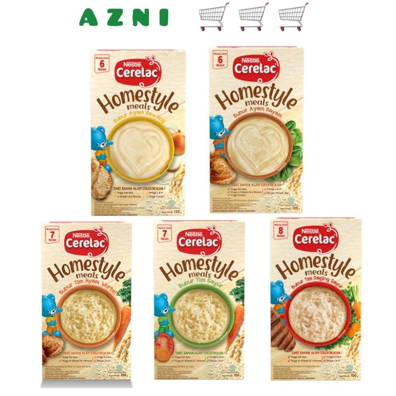 Nestlé CERELAC HOMESTYLE Bubur Bayi All Varian