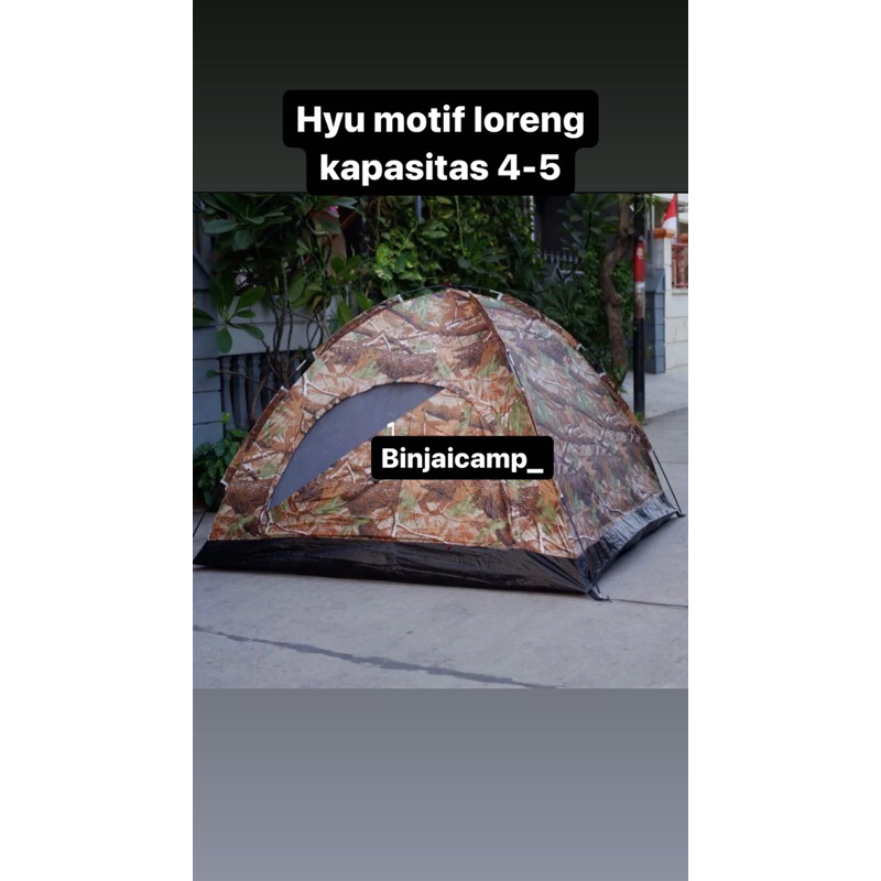 tenda camping murah hyu kapasitas 4-5 bisa cod