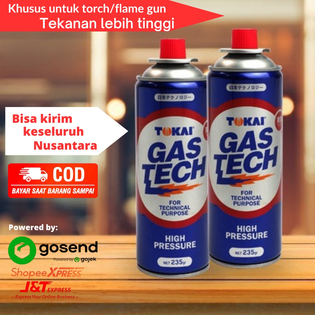 Gas Kaleng Teknik Tekanan Tinggi Tokai 235 Gram Khusus Las