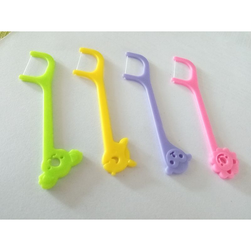 Sikat gigi behel biru dan sikat sela gigi anak 5 pcs