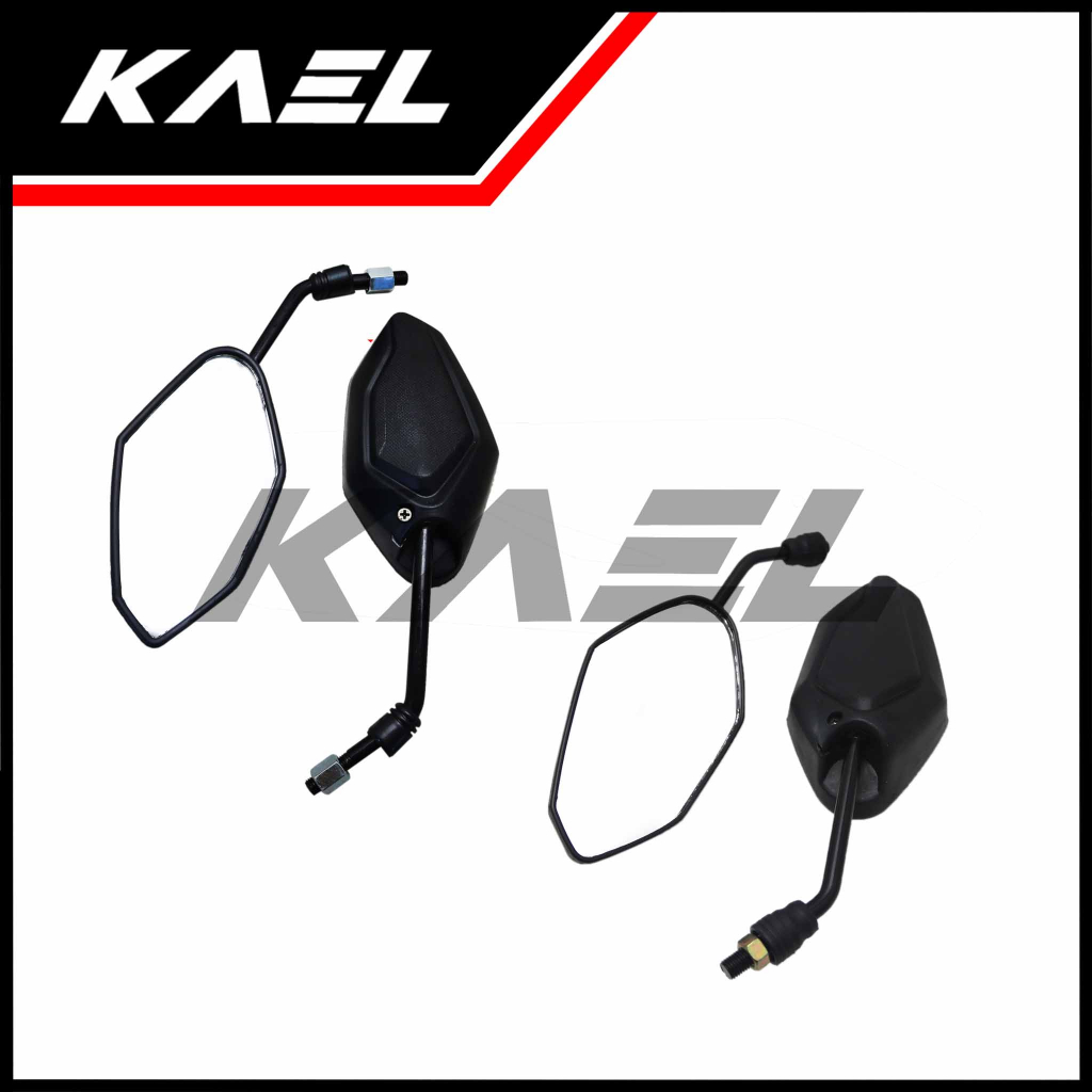 Spion Standar Cembung Datar Model Vario 125-150 New Bisa Untuk Motor Honda Kanan Kiri Drat Kanan Beat FI eSP Street Sporty Pop/Vario 110-125 Techno/Grand/Spacy/Supra X 125 Fit New/Revo Absolute/Blade Sepion Kaca Mirror Cermin Standart