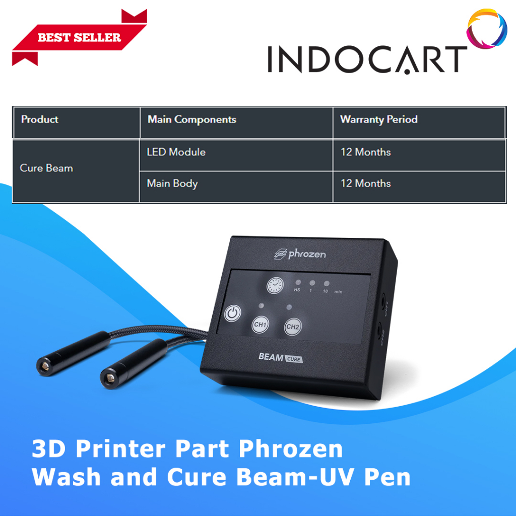 INDOCART 3D Printer Part Phrozen Wash and Cure Beam-UV Pen