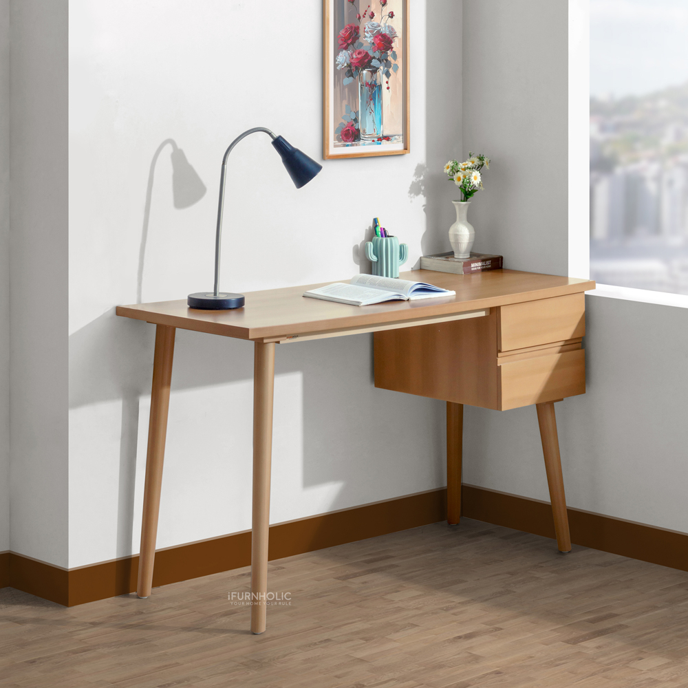 IFURNHOLIC Wendy Scandy Desk | Meja Kerja Laci | Meja Belajar Minimalis | Meja Komputer