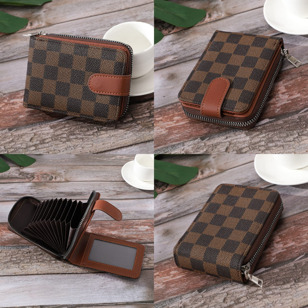 DOMPET KARTU PRIA RESLETING CARD HOLDER IMPORT COWOK KEREN PREMIUM REMAJA KULIT KEKINIAN COKLAT DELACANE WA751B7 DEWASA BRANDED BATAM FASHION DISTRO SIMPLE