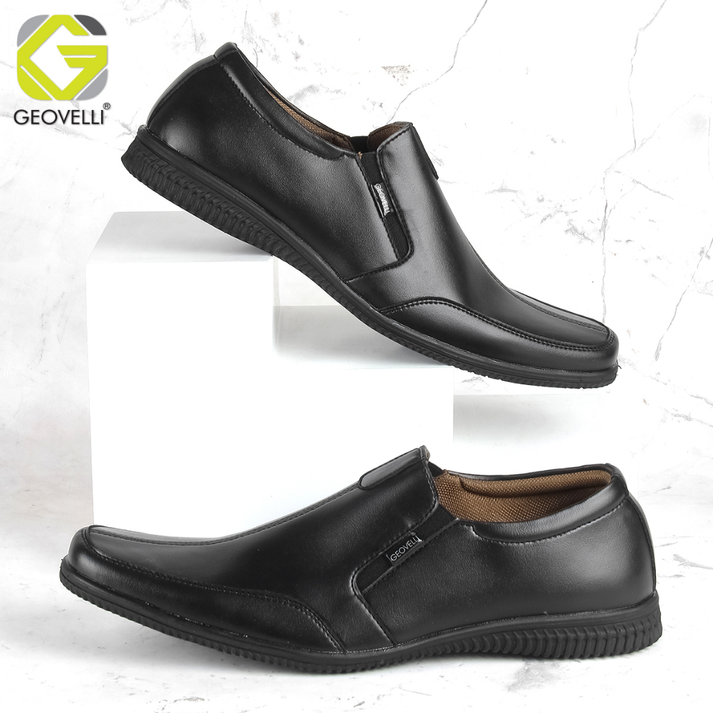 Sepatu Pantopel Pria | Sepatu Pantofel Formal Pria Best Seller Kualitas Premium Brand Lokal Geovelli