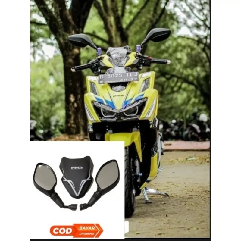 paket variasi kaca spion click thailand plus visor all new vario 160 ABS tipe