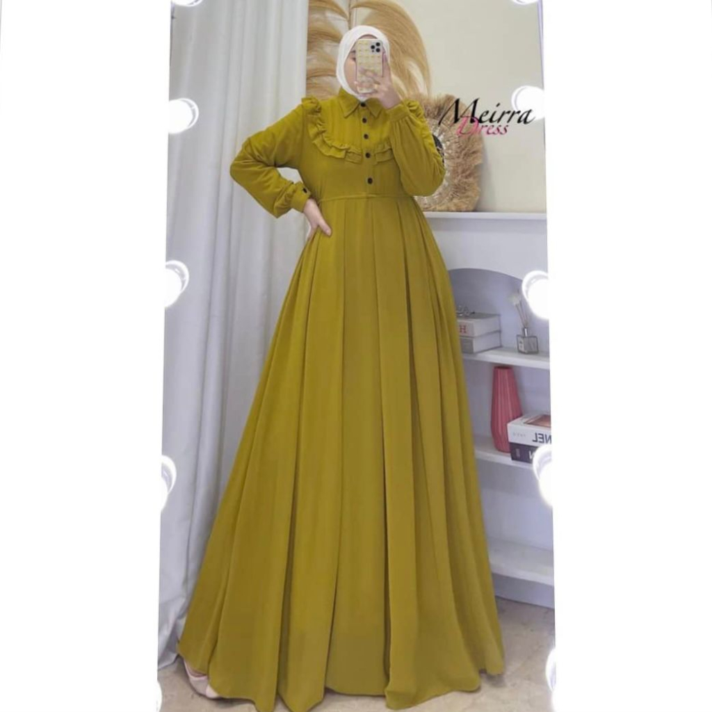 Meira MAXY Gamis Crinkle Airflow POLOS LD 110