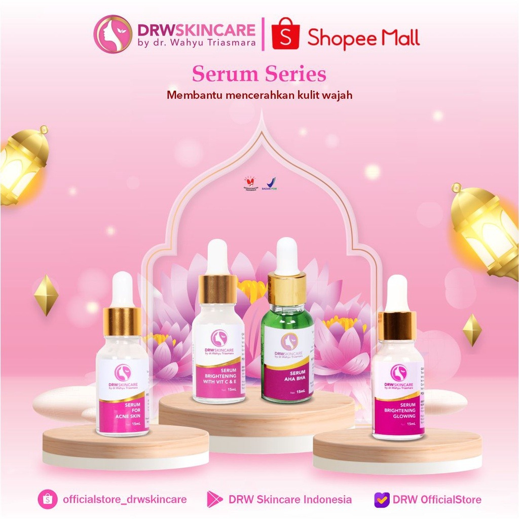 [ SERUM DRWSKINCARE ] SERUM BRIGHTENING GLOW / SERUM FOR ACNE SKIN / SERUM AHA BHA / SERUM VITAMIN C