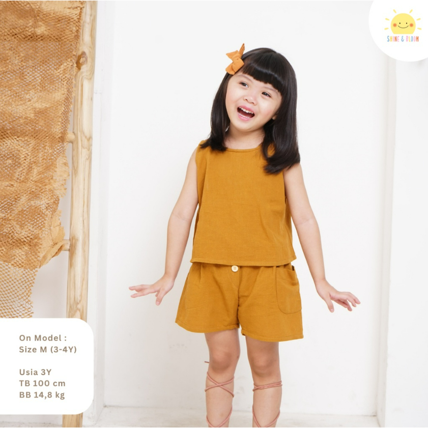 Kawaii Shorts 1-6 Tahun Skort &amp; Short Linen / Rok Celana Pita &amp; Celana Pendek Anak Perempuan CBKS SNB