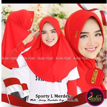 Hijab Sport Aulia L Jersey Premium Nutup Dada