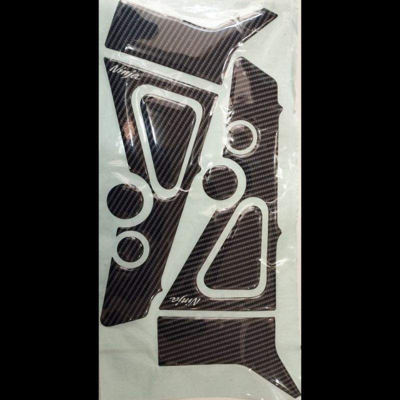 emblem stiker rangka ninja R/stiker timbul variasi carbon rangka ninja R
