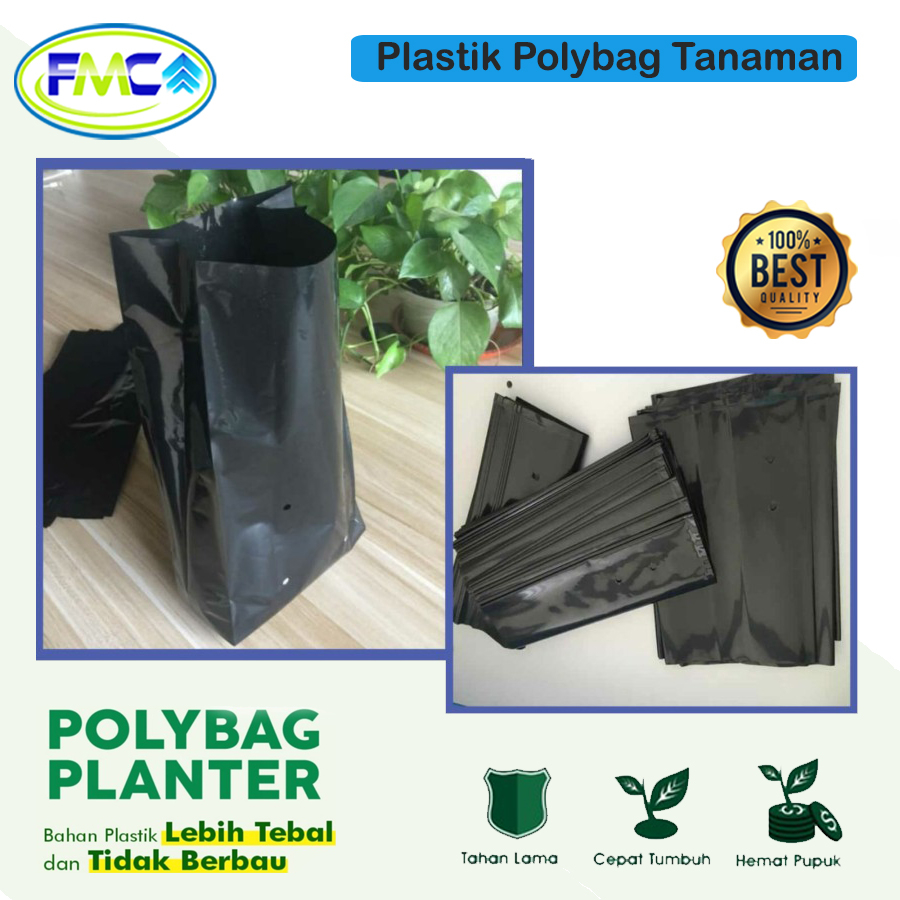 Polybag Tanaman Media Semai Plastik Tray Polibag Berkualitas Besar Sedang Kecil Pot Plastik Semai Bibit Satur Bunga Dll