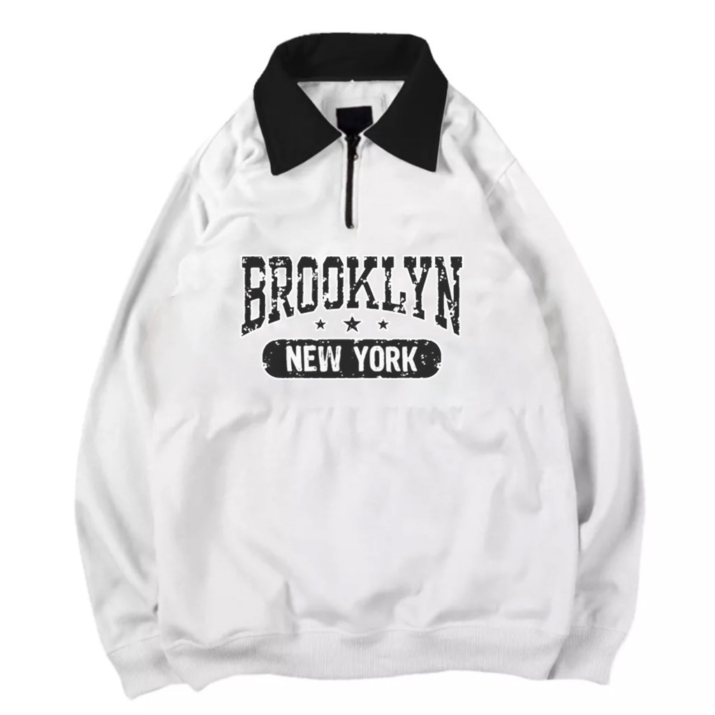 Crewneck Pria Kombinasi New York Original Brand Berkualitas Premium