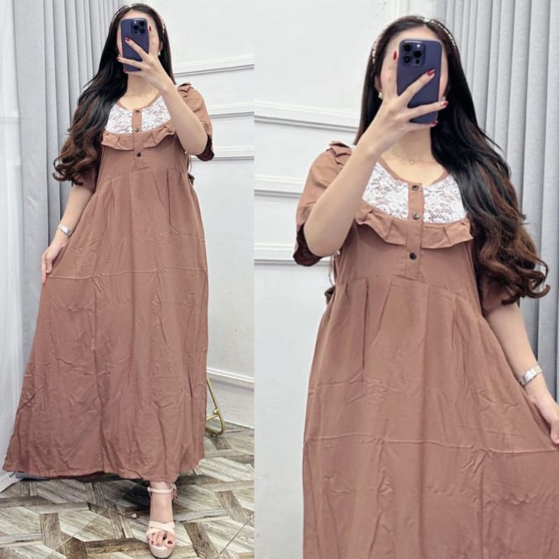 NEW DRESS CHIBY KIMONO POLOS SEMATAKAKI BUSUI BUMIL // DASTER ARAB CANTIK