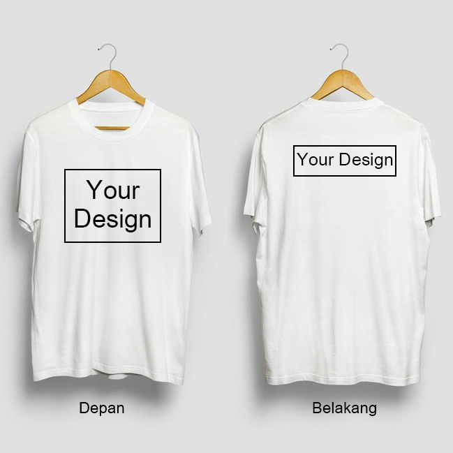 SABLON DTF DEPAN BELAKANG / SABLON KAOS BAJU CUSTOM GAMBAR FOTO NAMA TEKS KATA KATA DESAIN SENDIRI