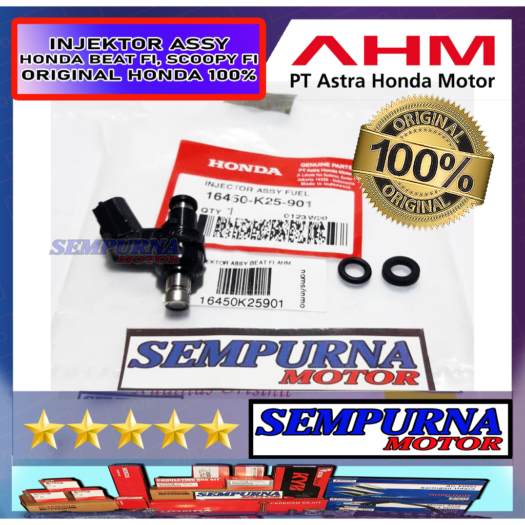 16450-K25-901 Injector Injektor Beat Fi Scoopy Fi 2012-2014 Non ESP 100% Original Honda Asli Ori AHM