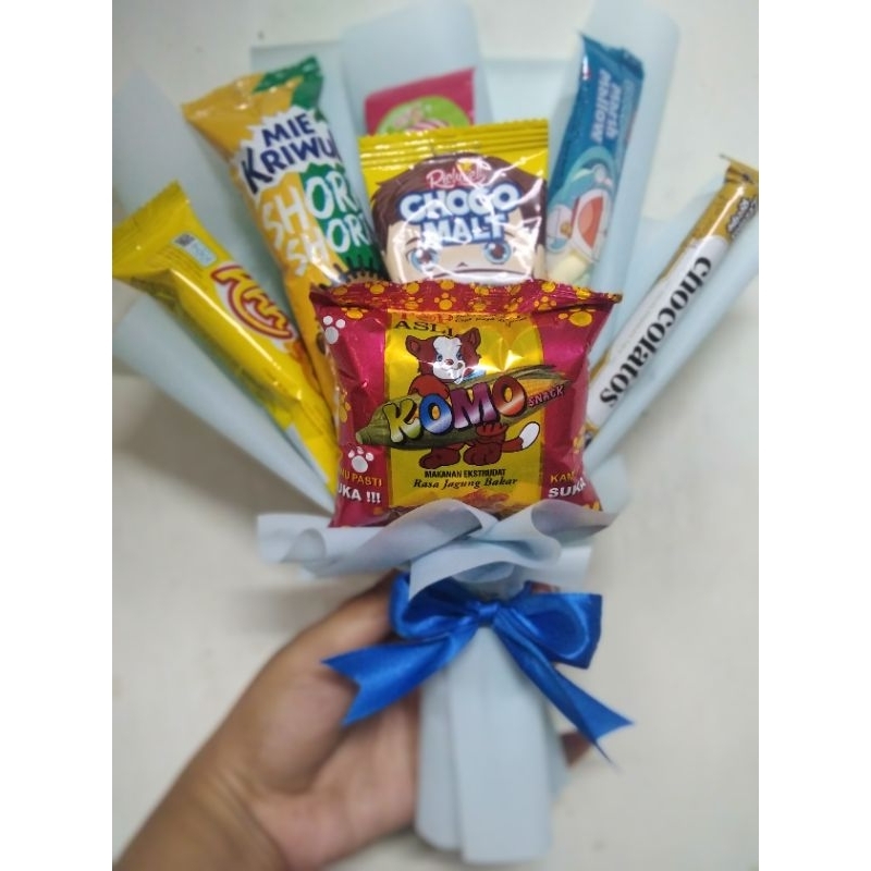 

buket snack ultah murmer