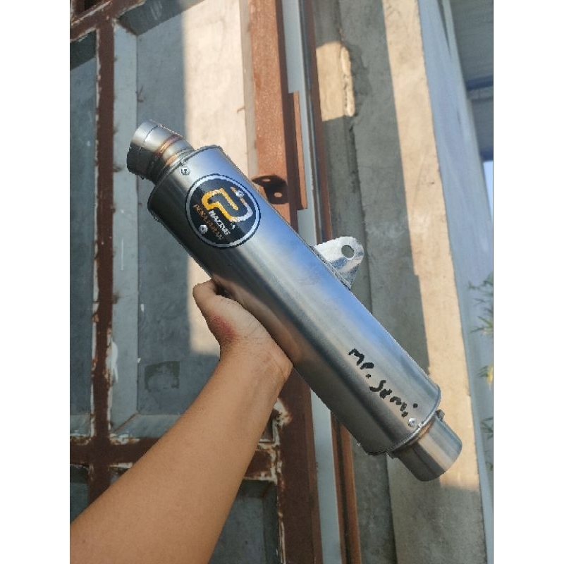 slincer knalpot bulat pekajaman Tiger Revo Megapro gl cb