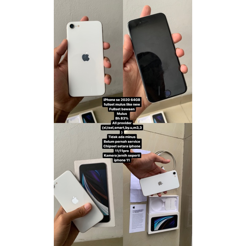 IPhone se 2020 64gb inter fullset like new (harga promo)