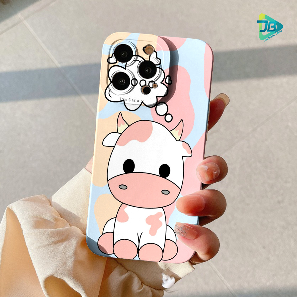 CUSTOM CASE SOFTCASE SILIKON PROCAMERA COW CUSTOM XIAOMI REDMI 6A 8 8A PRO 9 9A 9C 10A NOTE 8 9 10 10S POCO M3 M4 JB8949