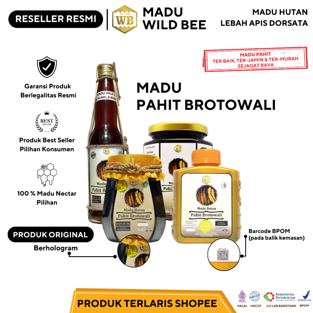 

MADU HUTAN PAHIT BROTOWALI ASLI MURNI / Lebah Apis Dorsata sudah teruji lab