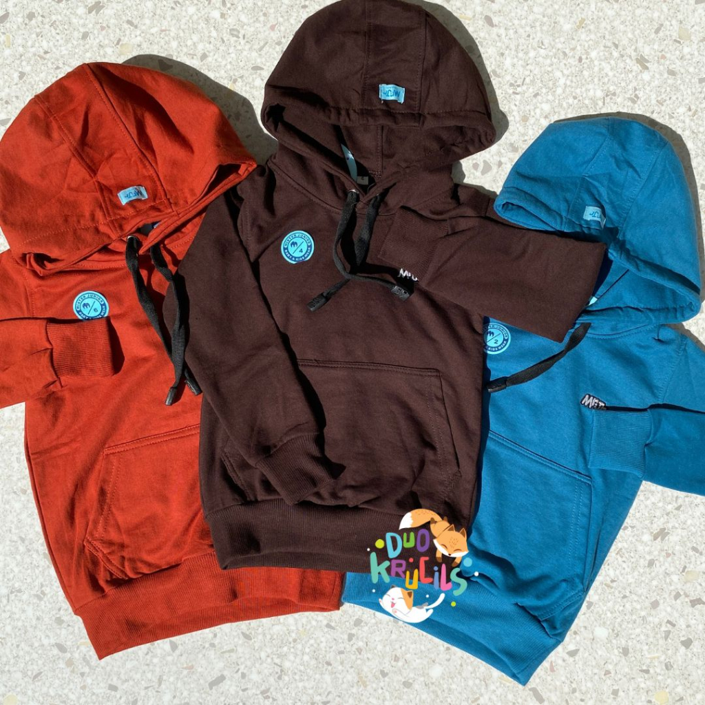 HOODIE SWEATER anak dan remaja polos MRJR