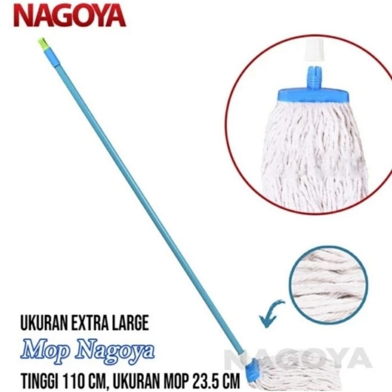Pel Pelan Lantai Alat Pel / Pelan Lantai Nagoya Sumbu Lebar Gagang Panjang