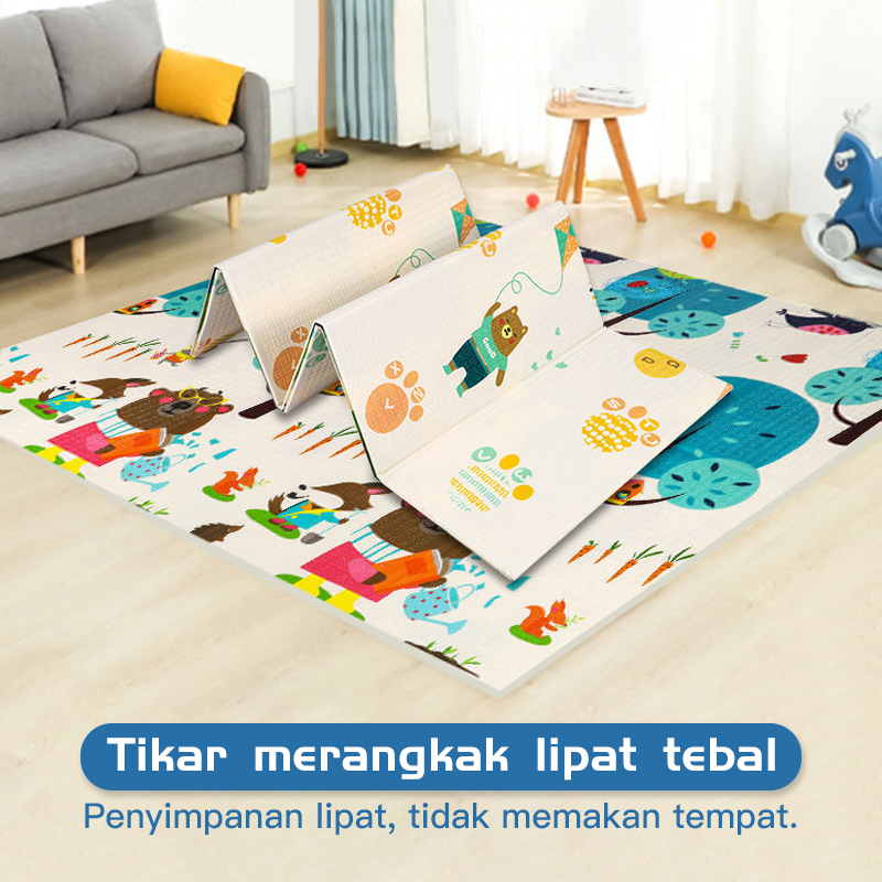 Karpet anak/karpet main anak/karpet lantai bayi/Playmate Bayi/alas lantai bayi/karpet lantai/Kasur lipat anak/playmate bayi 180x200cm