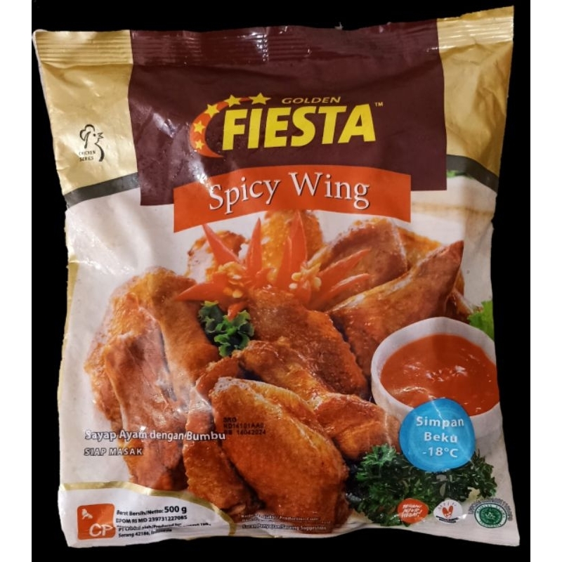 

golden fiesta spicy wing 500gr