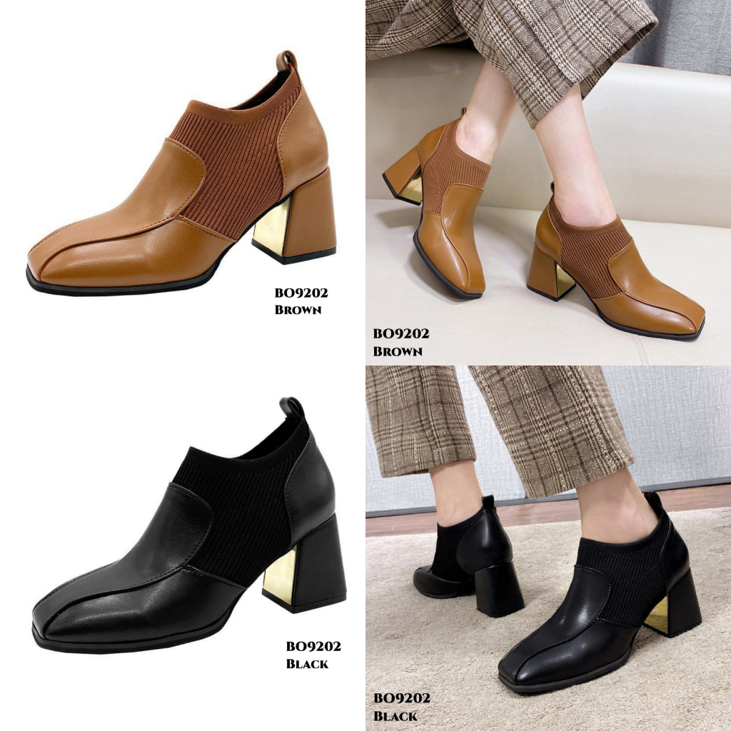 WYN SEPATU BOOTS HEELS KOREA BO9202